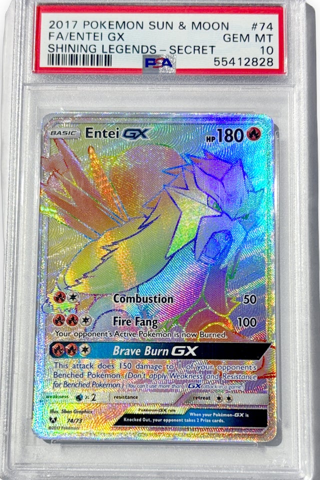 is lugia a rare pokemon card Zoroark GX 77/73 Shining Legends Rainbow Secret Rare Pokemon Card Near