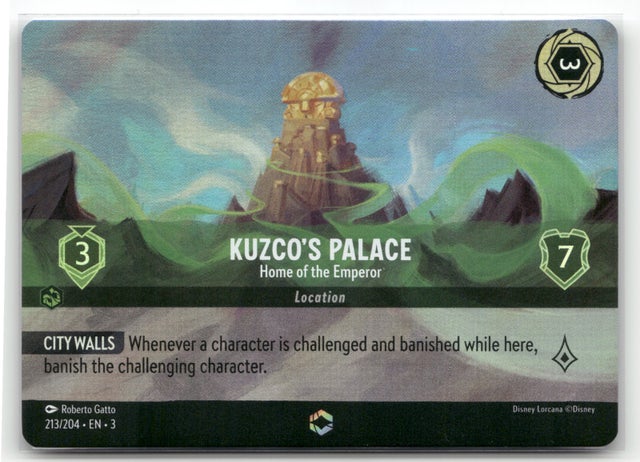 Lorcana Kuzco's Palace 213/204 PSA10 Kuzco's Palace - Home of the